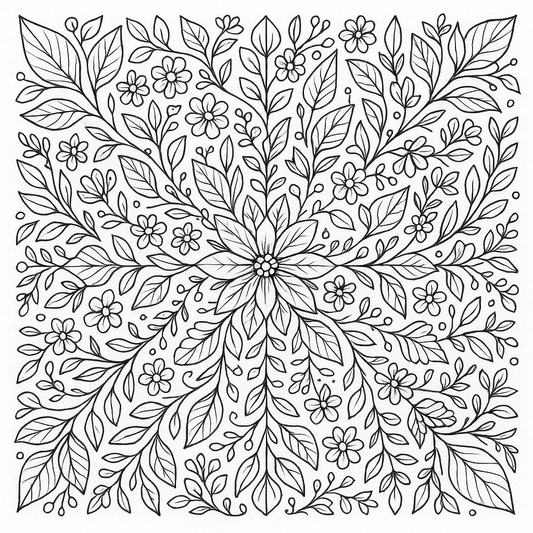 vintage spoon ring – adult coloring download