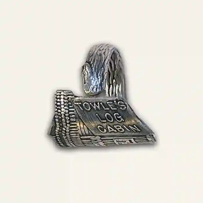 Towle's Log Cabin Vintage cutlery spoon ring with subtle classic texture