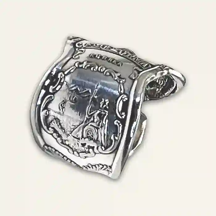 State of California Vintage flatware ring with a smooth closed-band finish