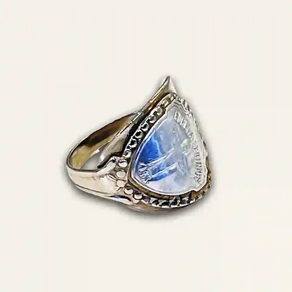 Unique flatware jewelry piece crafted from vintage spoons