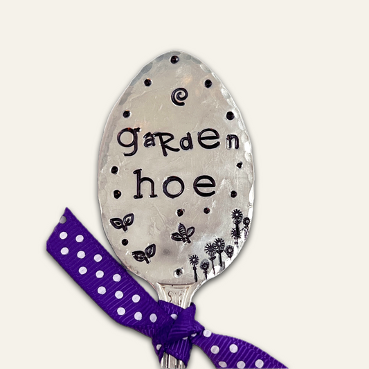 vintage garden marker – hand-stamped – cheeky plant tag