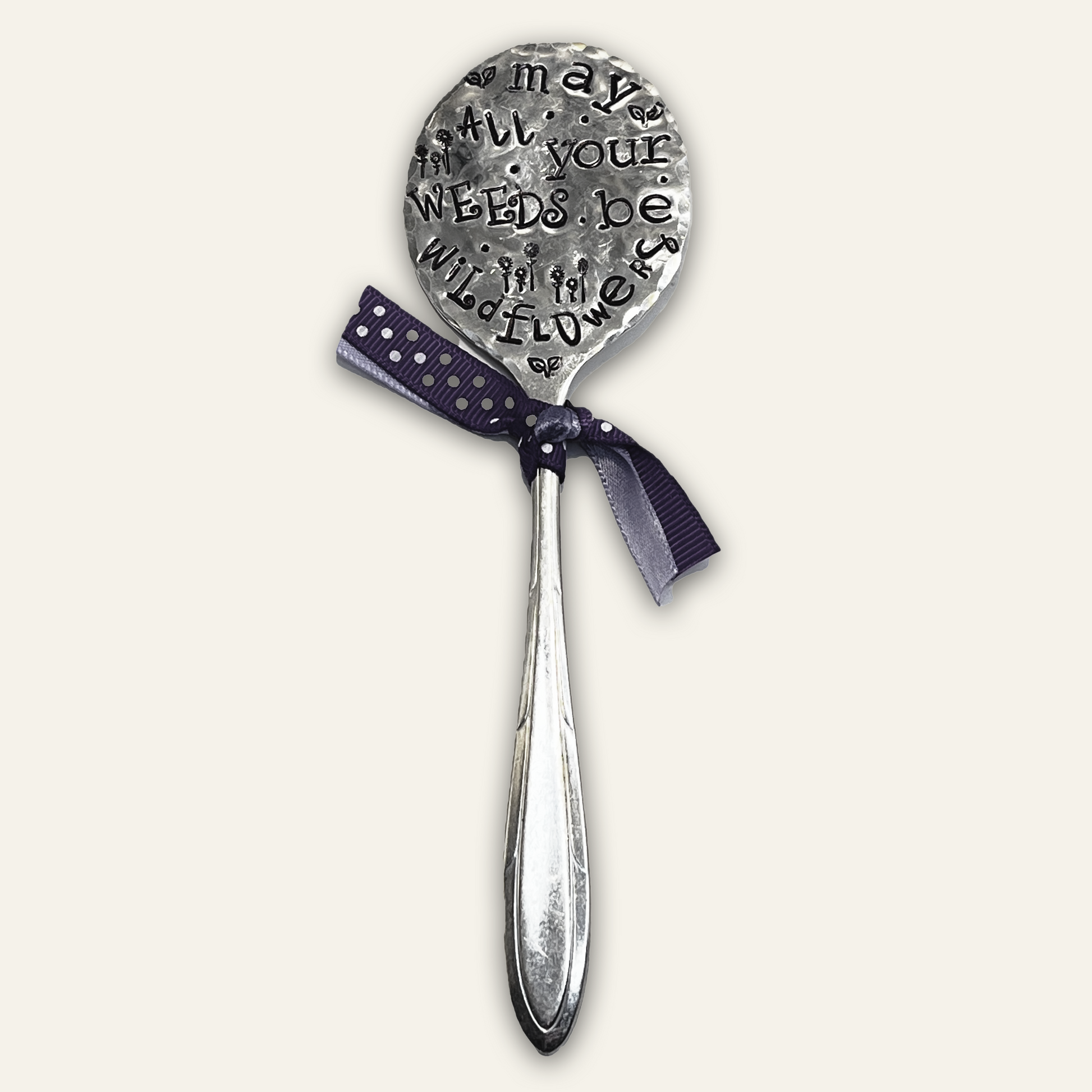 vintage garden marker – hand-stamped – eco friendly plant label