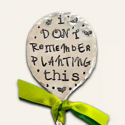 I don't remember planting this spoon garden marker