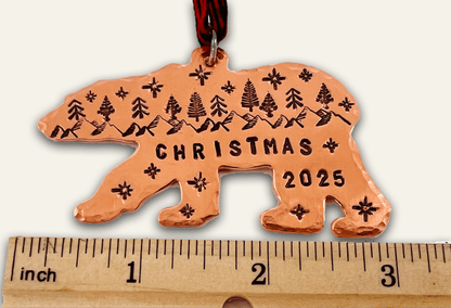 copper ornament – cabin christmas decor