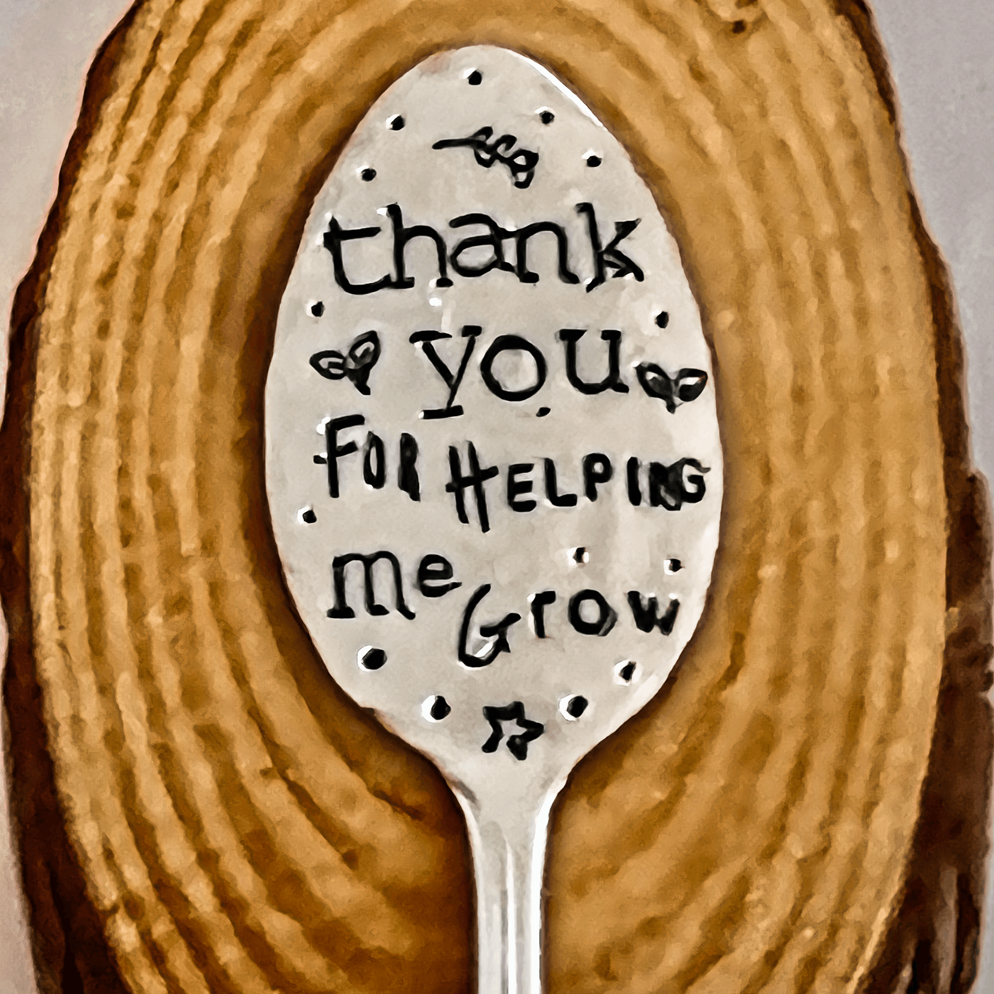 vintage garden marker – hand-stamped – handmade garden charm