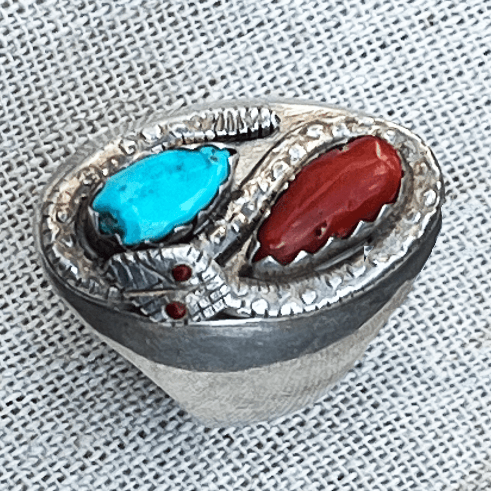 vintage spoon ring – airline silverware – var1