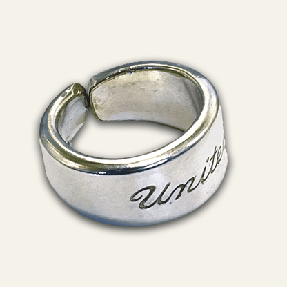 United Airlines Vintage Spoon Ring