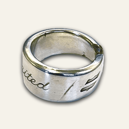 United Airlines Vintage Spoon Ring