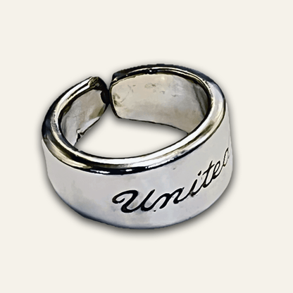 United Airlines Vintage Spoon Ring