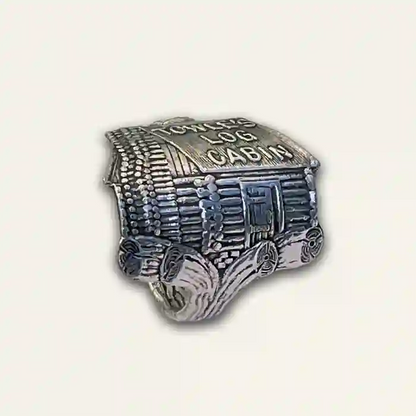 Towle's Log Cabin Women’s spoon ring made from repurposed antique silverware