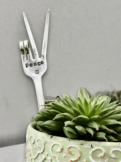 vintage garden marker – hand-stamped – eco friendly garden decor – var1 – var2 – var3