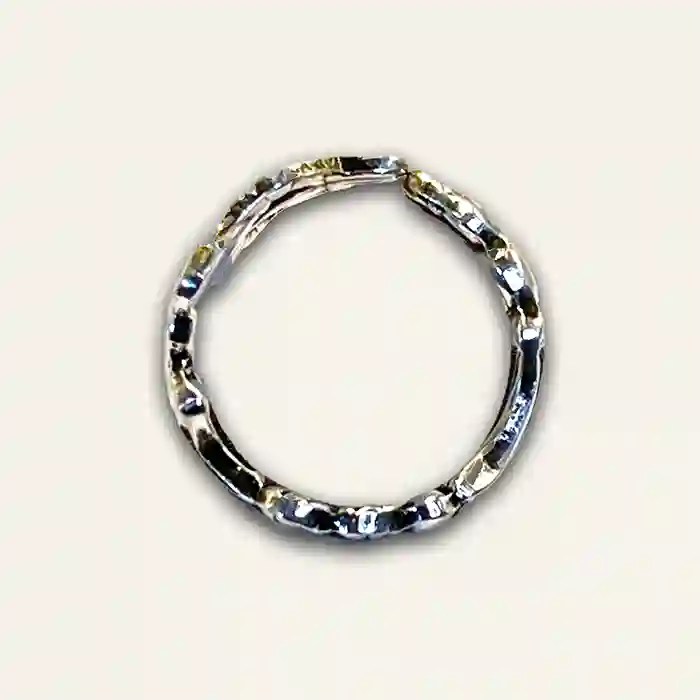 Lady With A Fan Swedish Spoon Ring  with feminine details