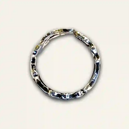 Lady With A Fan Swedish Spoon Ring  with feminine details