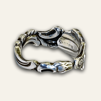 Lady With A Fan - Swedish Spoon Ring