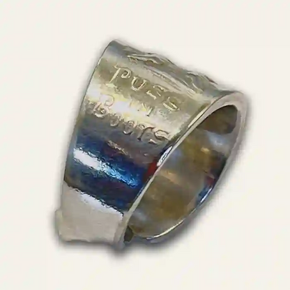 Handmade cutlery ring with classic spoon pattern