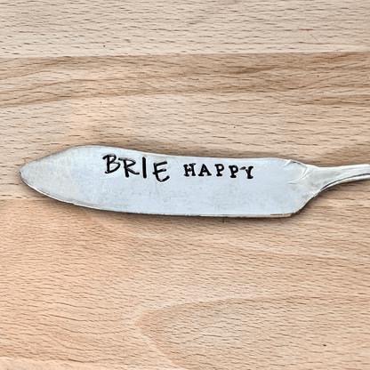 vintage handmade gift – hand-stamped – brie lover gift