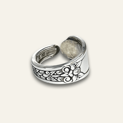 vintage spoon ring – artisan silver ring