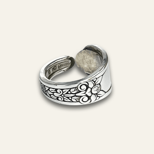 vintage spoon ring – artisan silver ring