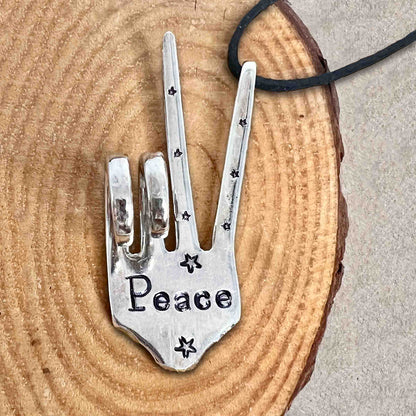 Peace Fork Ornament