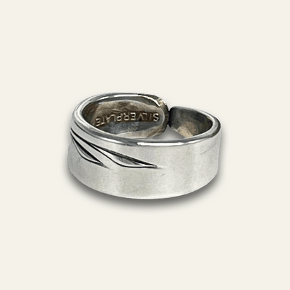 silver-plated spoon ring – everyday silver ring
