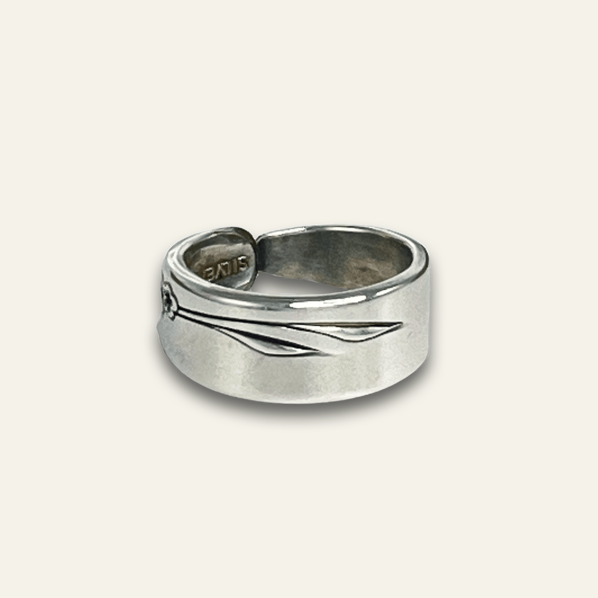 silver-plated spoon ring – eco friendly ring – var1 – var2