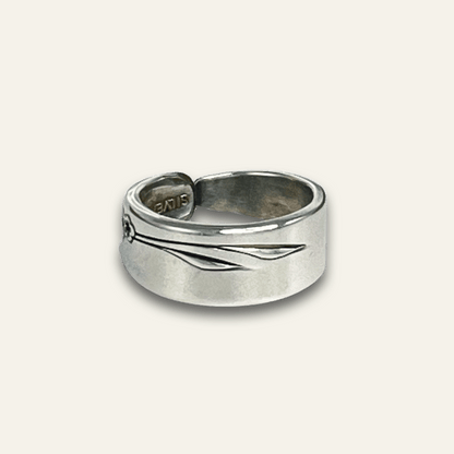 silver-plated spoon ring – eco friendly ring – var1 – var2