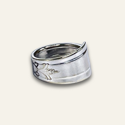 Vintage Floral Spoon Ring