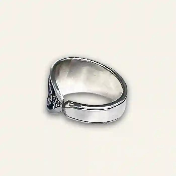 Silverware jewelry ring handcrafted from old flatware