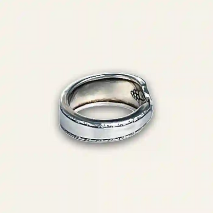 Vintage spoon ring featuring collectible flatware design