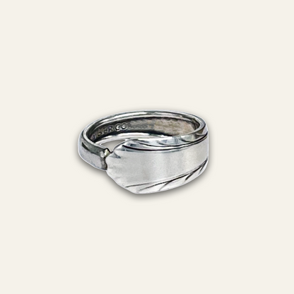 Minimalist Clean Lines Spoon Ring