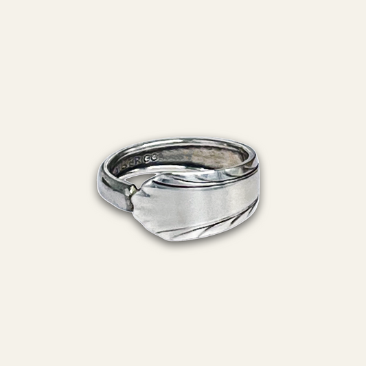 Minimalist Clean Lines Spoon Ring