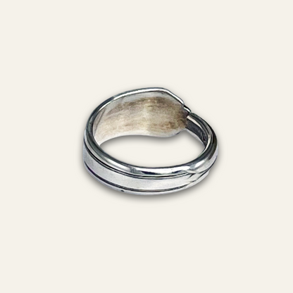 Minimalist Clean Lines Spoon Ring