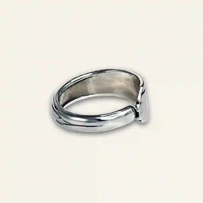Real silverware ring crafted from upcycled flatware