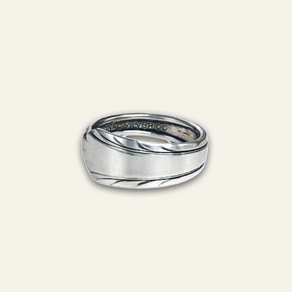 Minimalist Clean Lines Spoon Ring