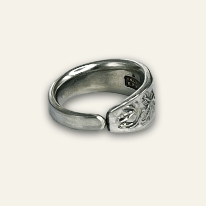 silver-plated spoon ring – eco-friendly jewelry