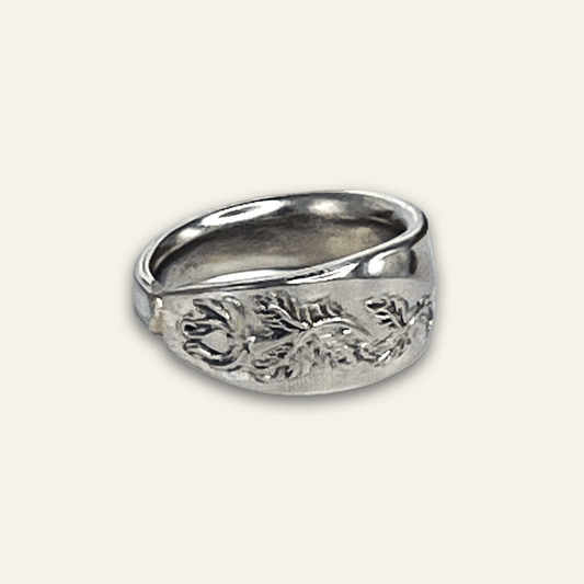 silver-plated spoon ring – A1 silverplate jewelry