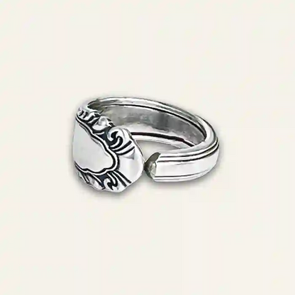 Artisan spoon ring created from genuine vintage flatware