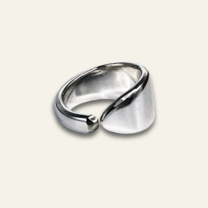 Minimalist Silverplate Spoon Ring