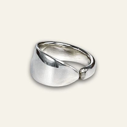 Minimalist Silverplate Spoon Ring