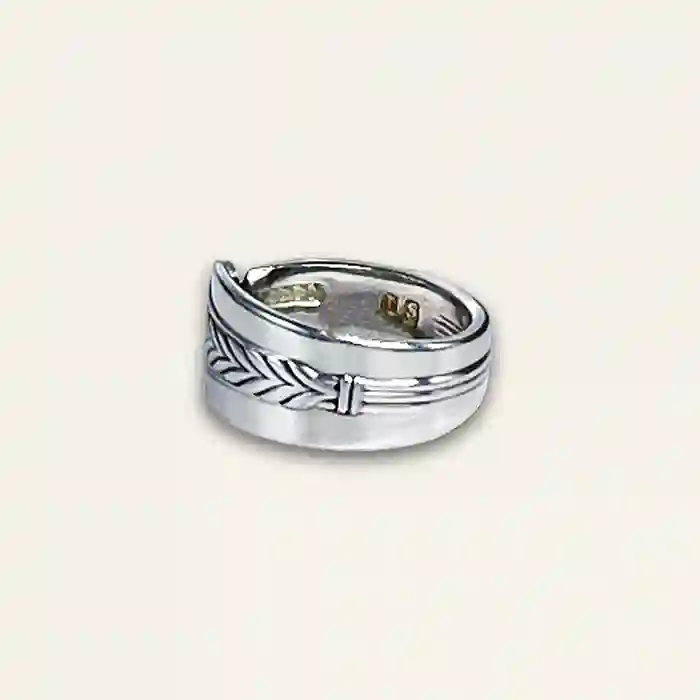 Unique spoon ring crafted from real vintage flatware