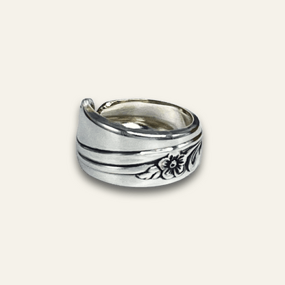 Vintage Blossom Spoon Ring