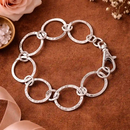 Sterling silver link bracelet