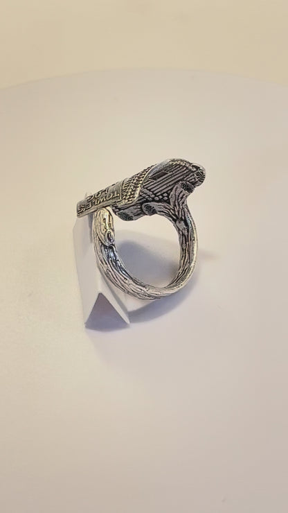 Towle's Log Cabin Spoon Ring