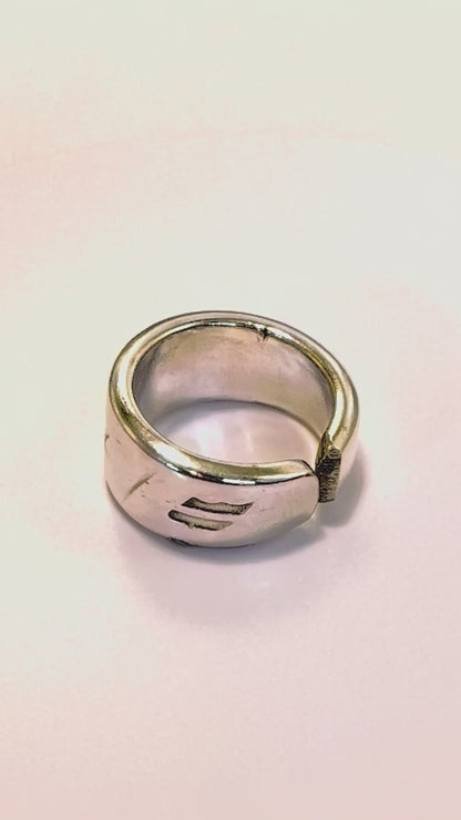 United Airlines Vintage Spoon Ring