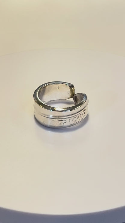 Vintage TWA Spoon Ring