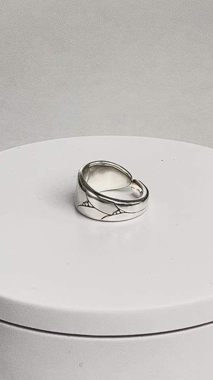 Minimalist Silverplate Spoon Ring