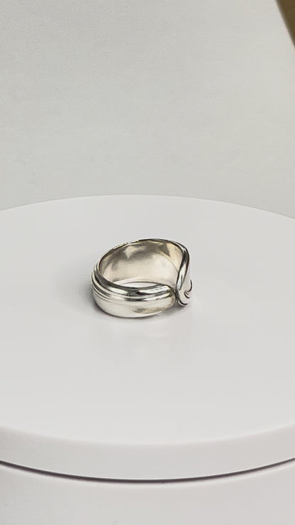 Vintage Blossom Spoon Ring