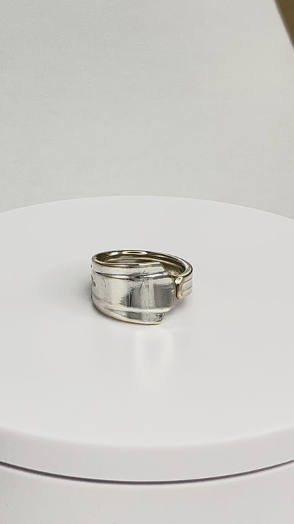 Vintage Floral Spoon Ring