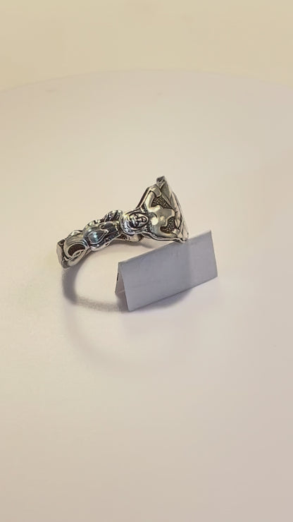 Lady With A Fan - Swedish Spoon Ring
